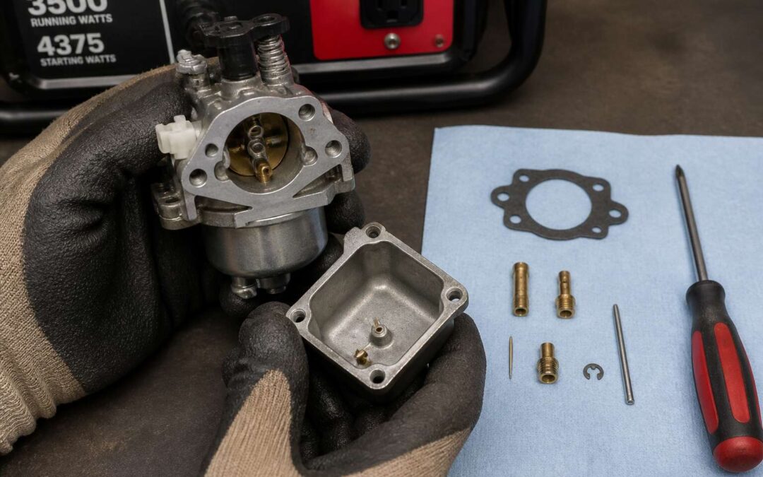 How to repair generator carburetor, step by step.